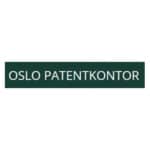Oslo patentkontor logo hvit tekst med grønn bakgrunn