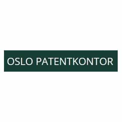 Oslo patentkontor logo hvit tekst med grønn bakgrunn