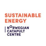 Sustainable energy logo sort og orange